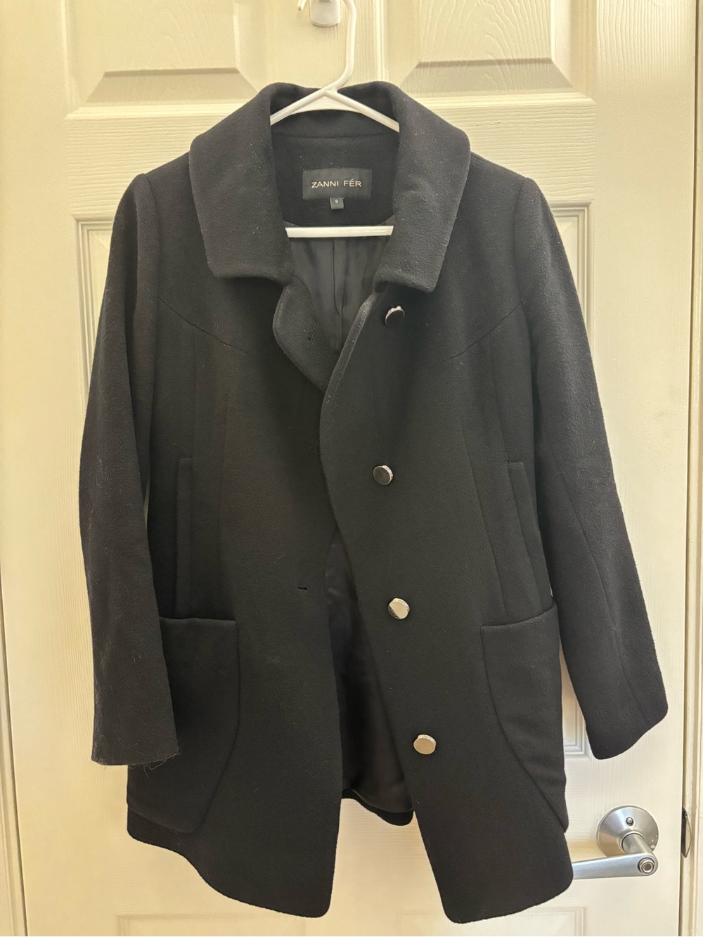 Black Women's Wool Coat